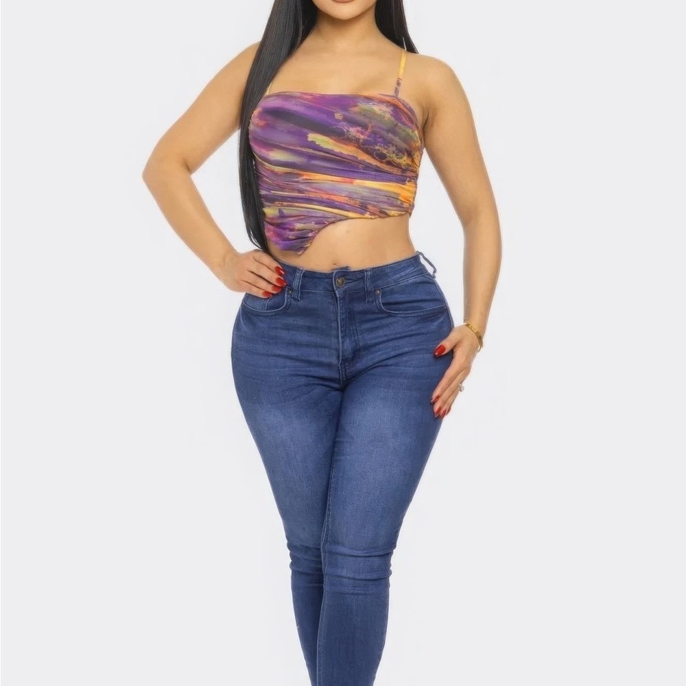 Mesh Print Top - Picture 4 of 6